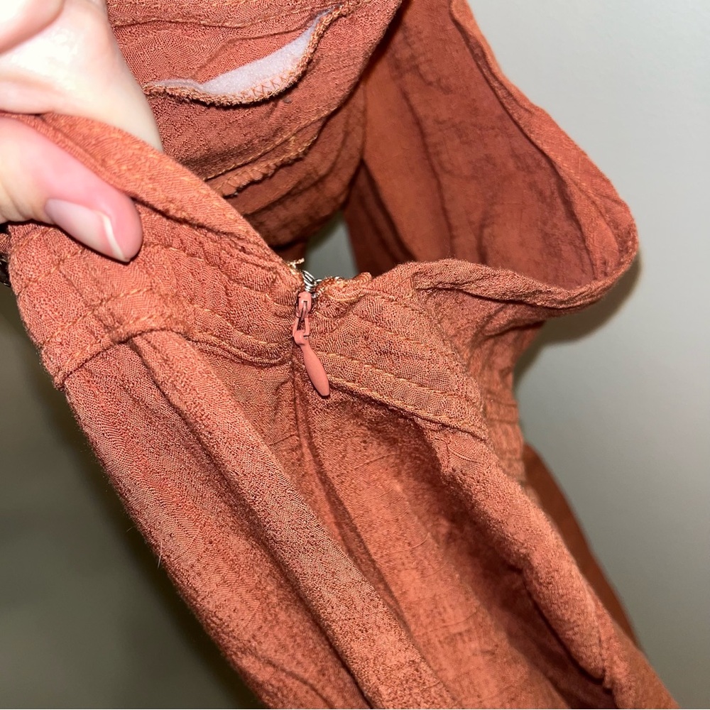 Universal Thread Rust Jumpsuit With Button Detail - image 3
